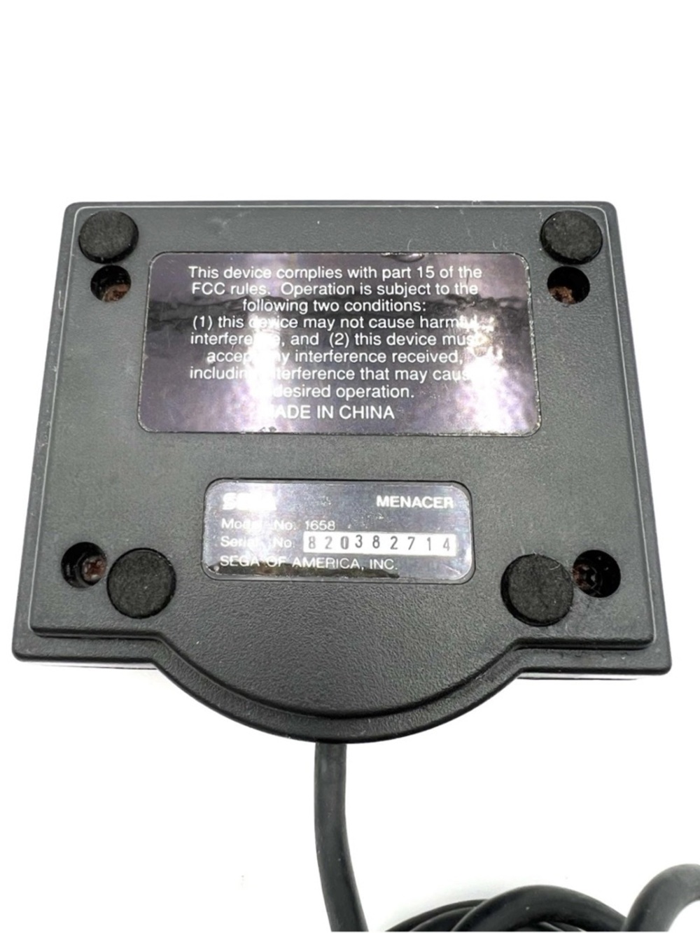 SEGA GENESIS MENACER RECEIVER 1658 LIGHT GUN ADAPTER OEM - Picture 5 of 7